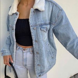 sherpa jean jacket